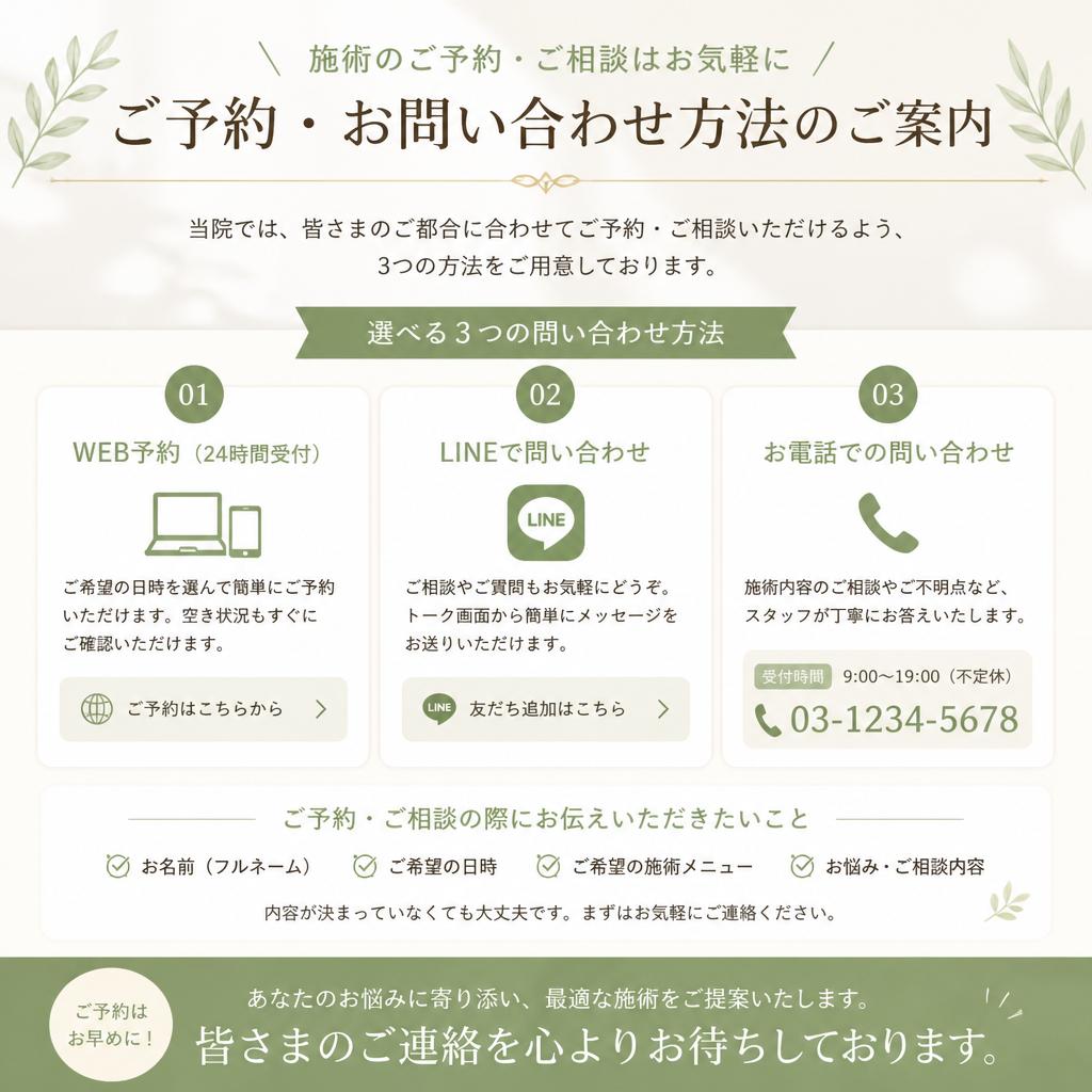 今すぐお問い合わせを！