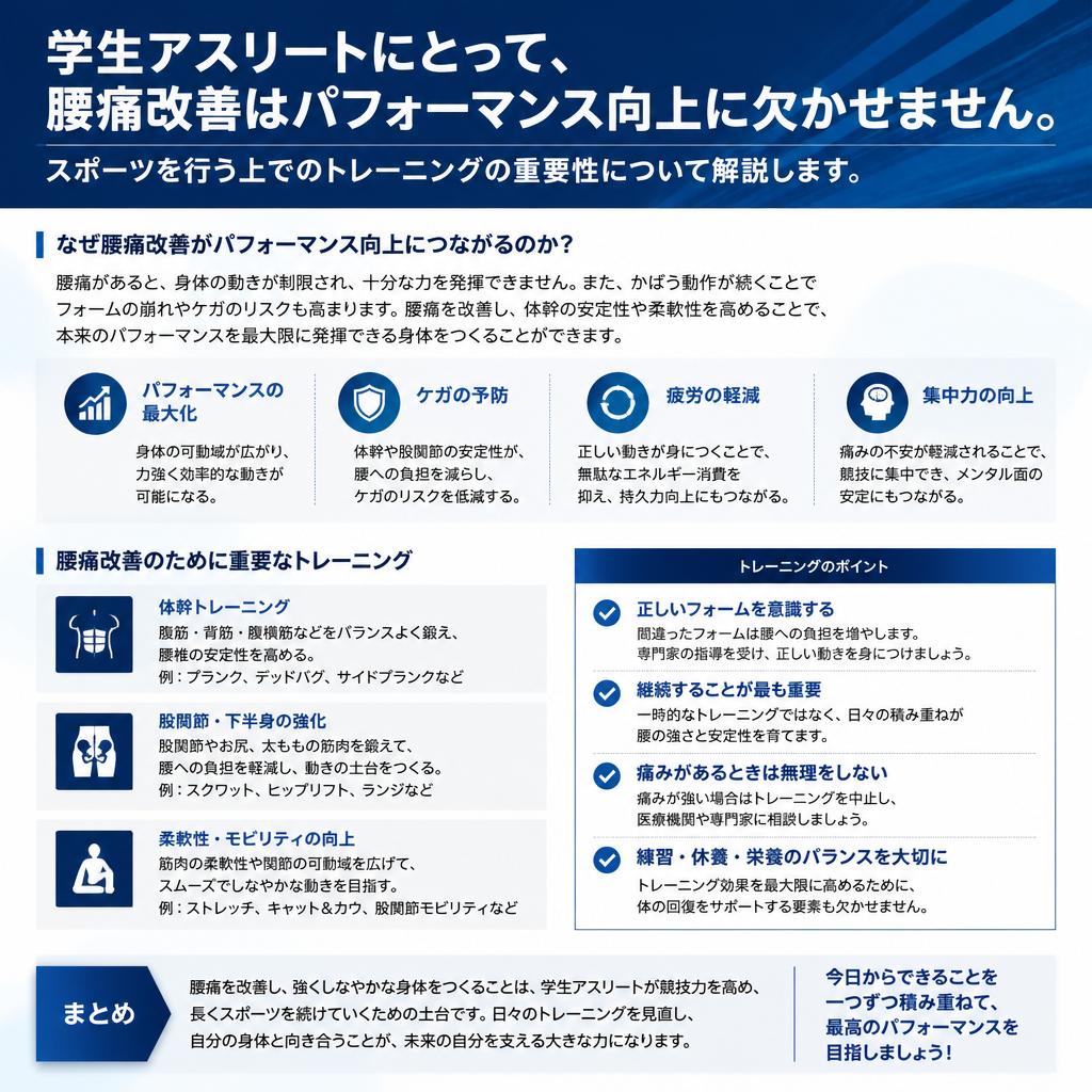 学生スポーツにおける健康維持