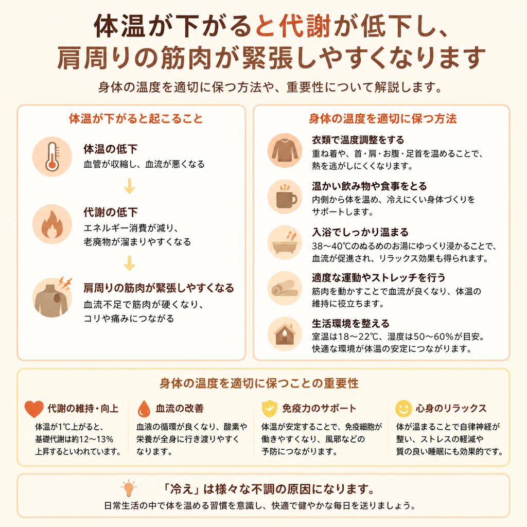 体温調節と肩こりの関係